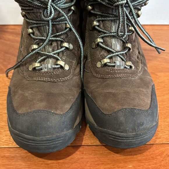Timberland Women's Gannon mid Gore Tex Brown Leather Hiking Trail Work Boots 9 - Picture 2 of 12